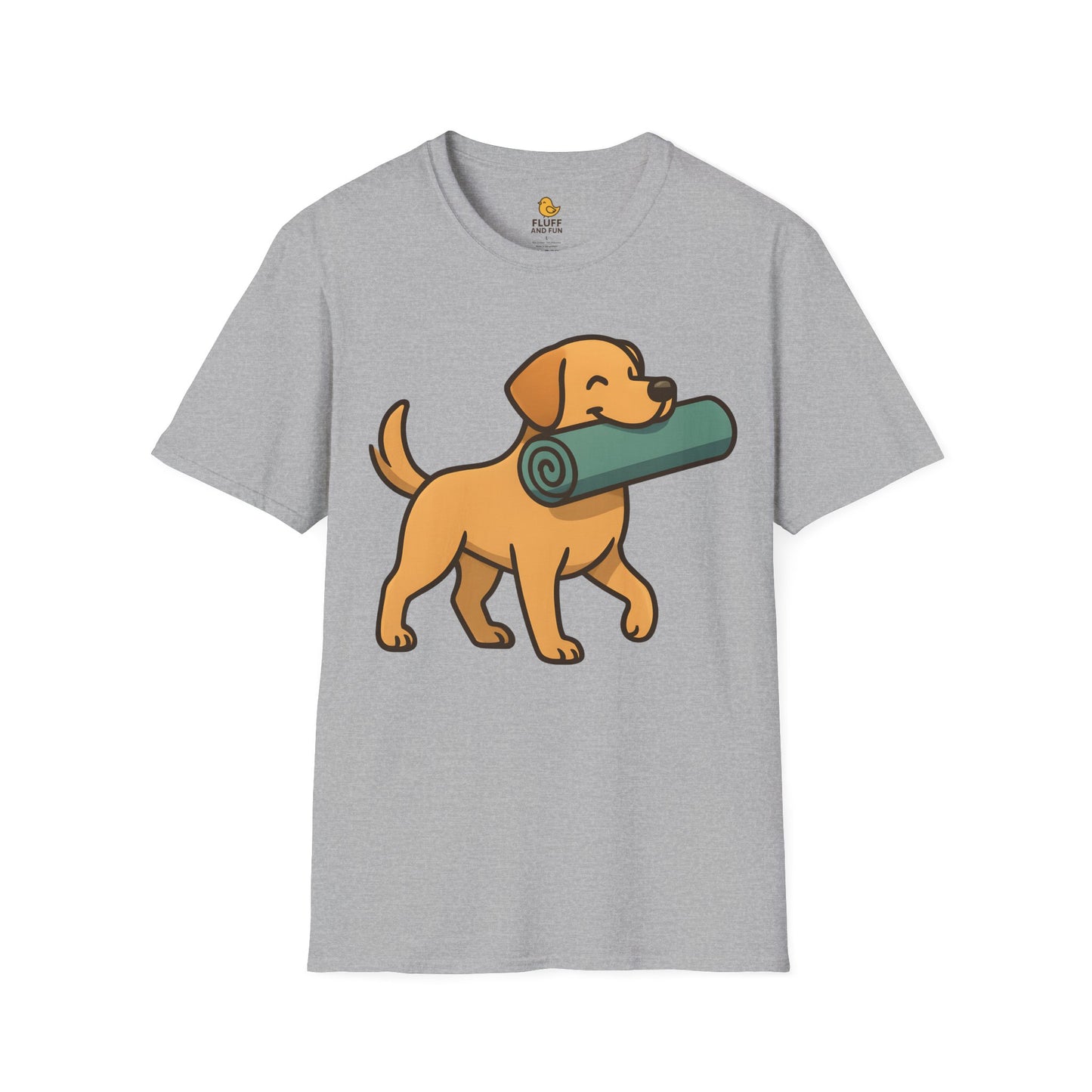 Dog with Yoga Mat