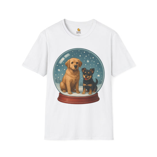 Dogs in Snow Globe