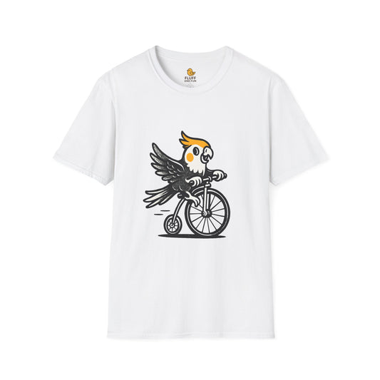 Cockatiel on a Bicycle