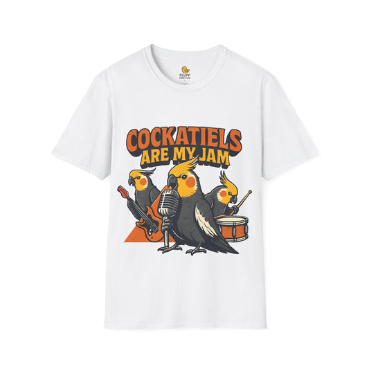 Cockatiel Rock Band T-Shirt