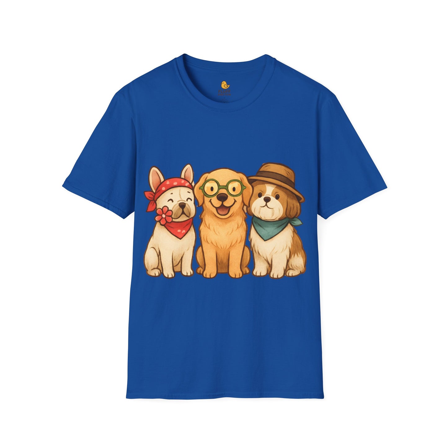 3 Dogs in Outfits