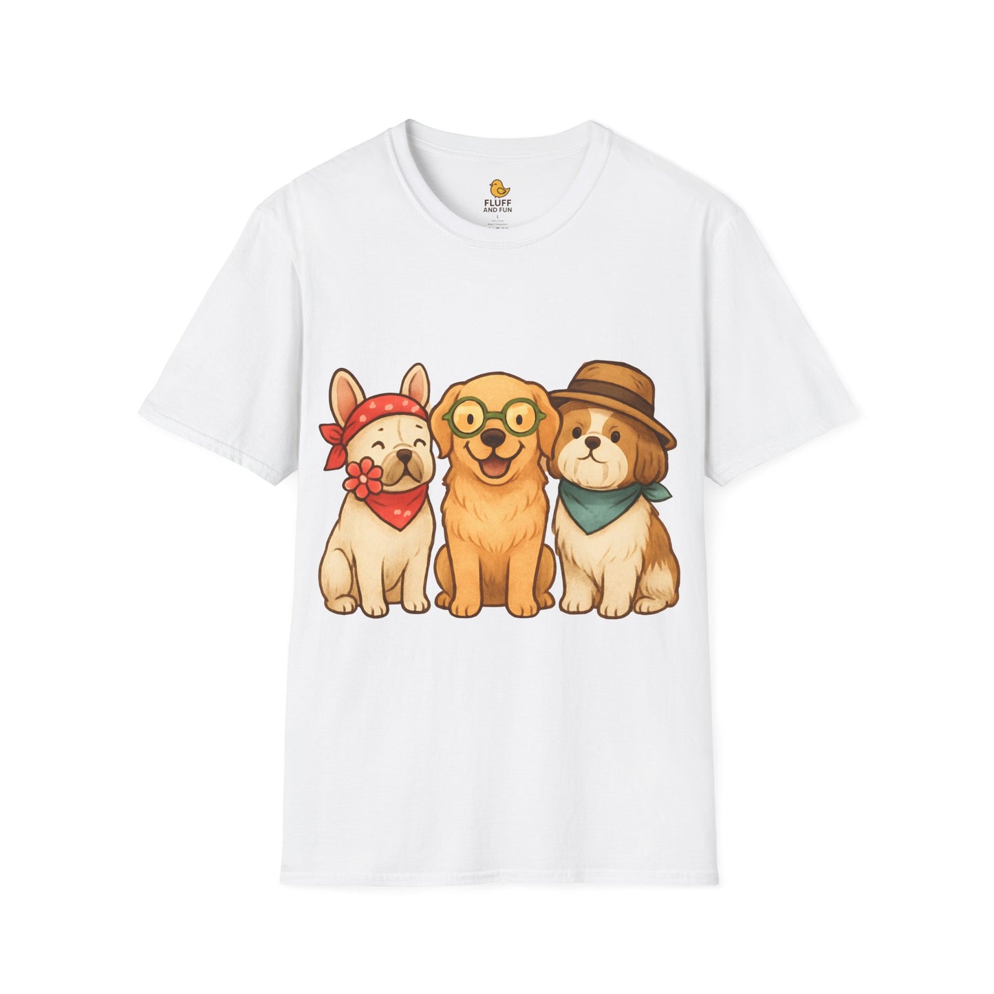 3 Dogs in Outfits