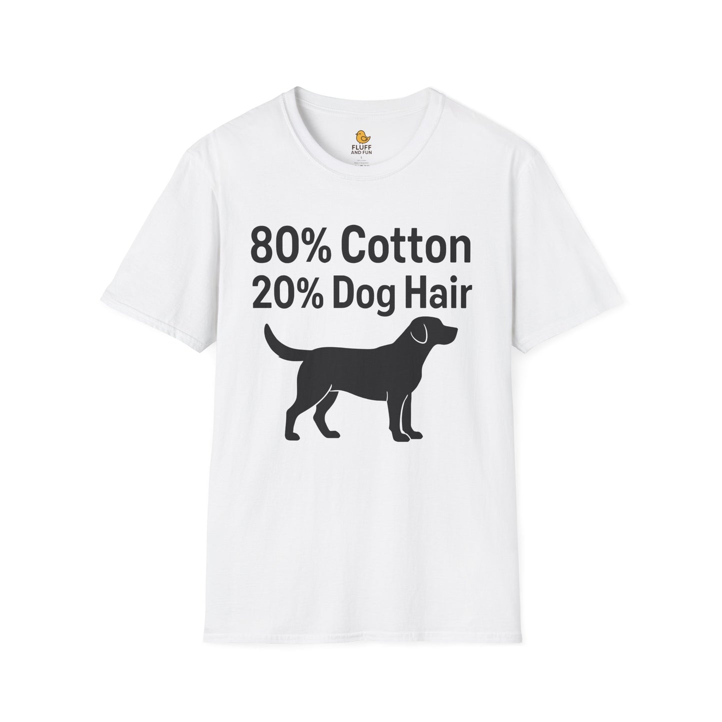 80% Cotton, 20% Dog Hair