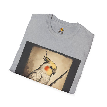 Katana Cockatiel on Parchment Paper